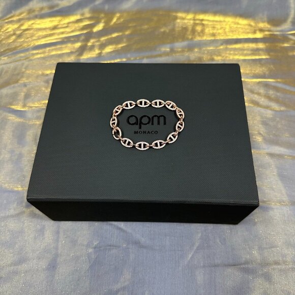 APM Monaco Jewelry - APM Monaco Maille Marine Rose Gold Bracelet